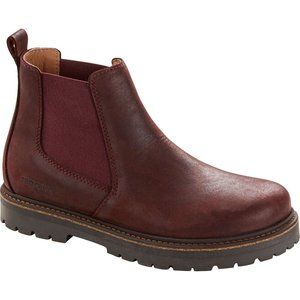 Birkenstock Stalon Burgundy  Chelsea Casual Boots Leather size 38/245 NEW!
